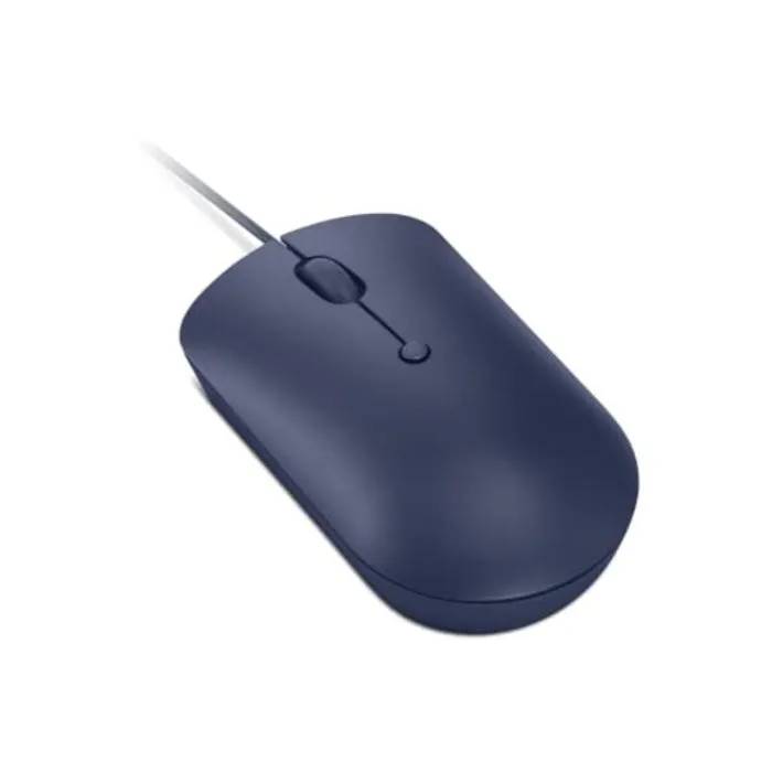 Lenovo USB-C Wired Mouse - GY51D20878 - Ambidextrous - 4 Buttons - Deep Blue