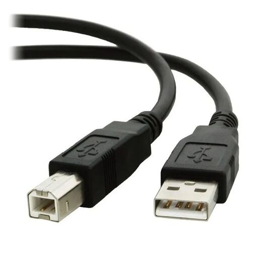 Câble USB 2.0 Type A vers Type B - Noir - 1,50 m - Haute Vitesse 480 Mbit/s - Compatibles avec les imprimantes et scanners Canon, HP, Epson, Samsung, Lexmark, Dell, Xerox