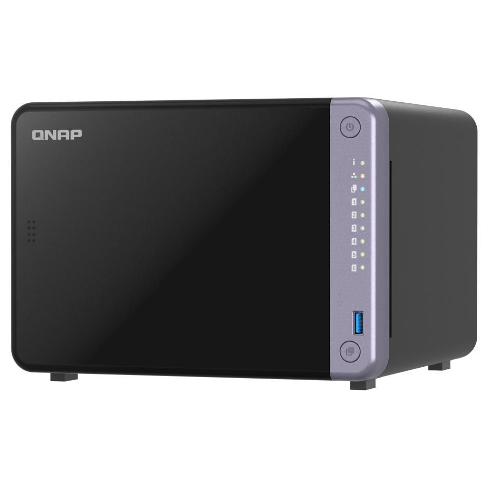 QNAP TS-632X-4G 6-Bay NAS Server Tower Alpine AL-524 4GB DDR4 QNAP QTS Black