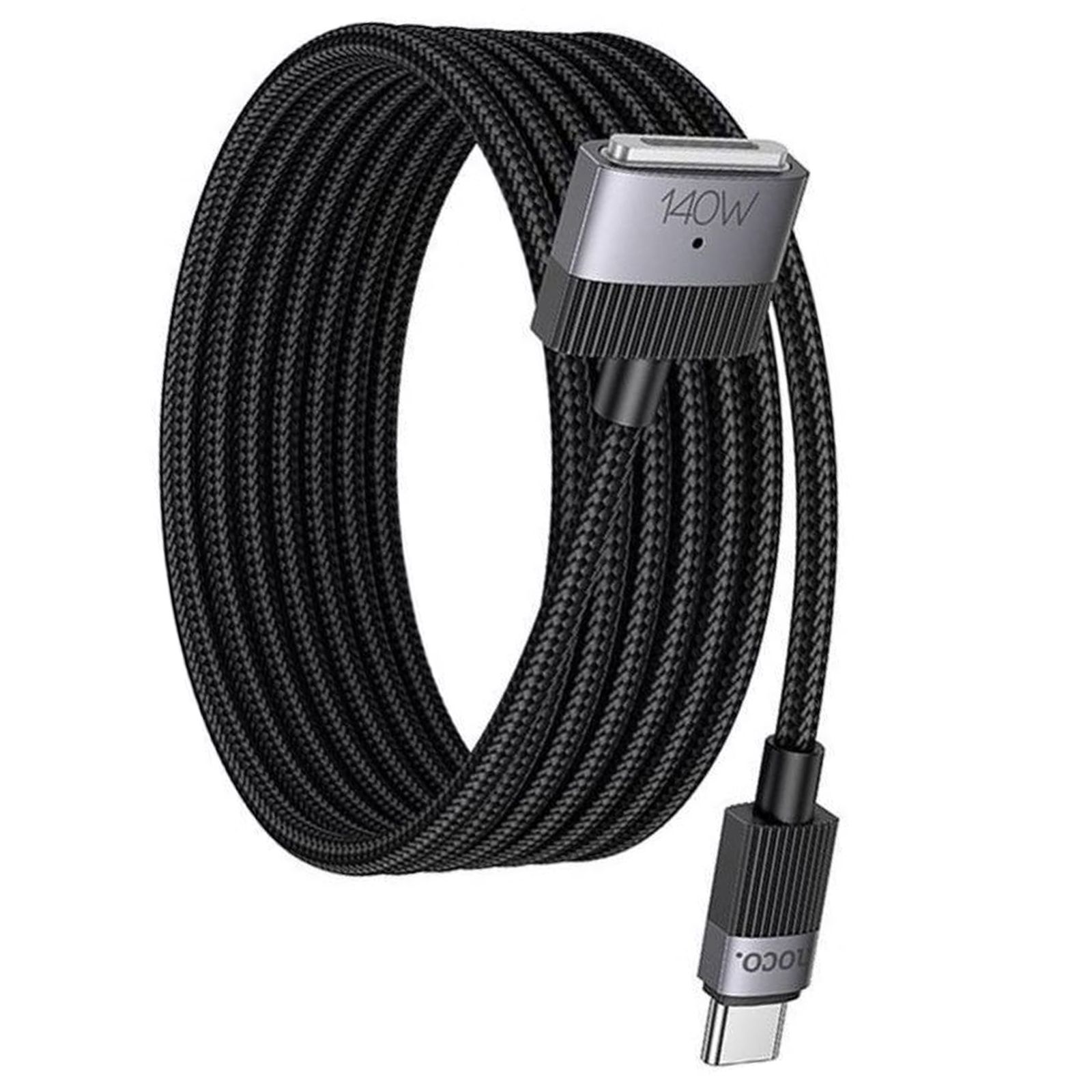 Hoko 140W Rapid Charge Cable for MacBook MagSafe 3 to USB-C 1.8m Black