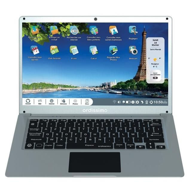 Ordissimo Eve 4 - 14" Celeron N5100 8GB RAM 256GB SSD Gray AZERTY