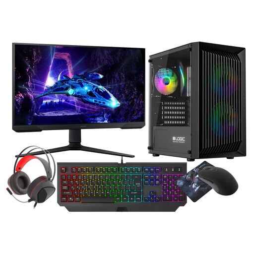 PC de juego VIST - Ryzen 7 5700G, 32GB de RAM, RX Vega8, 1TB SSD, Pantalla LCD de 24', WiFi6, Windows 11 Pro