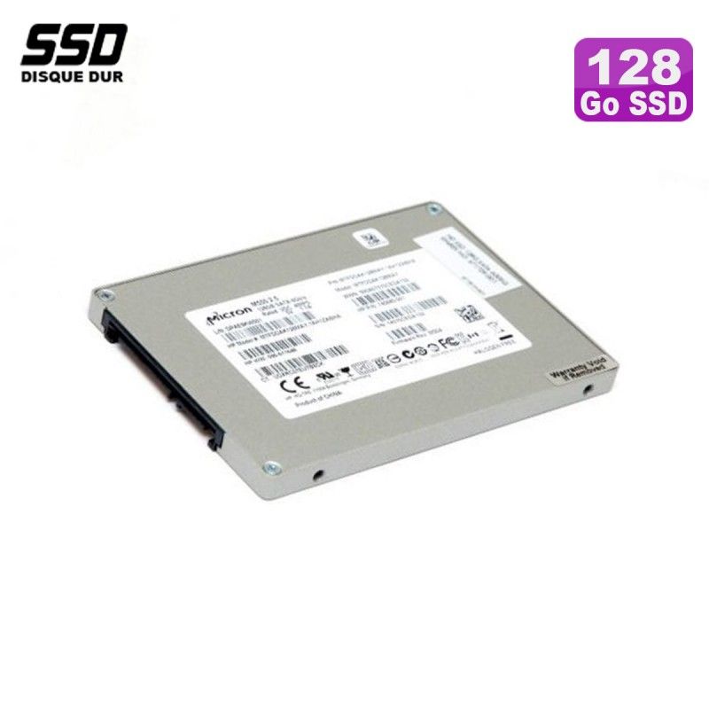 Disque SSD Micron Tech 128 Go M504 HP 590-611648 745685-001 SATA III