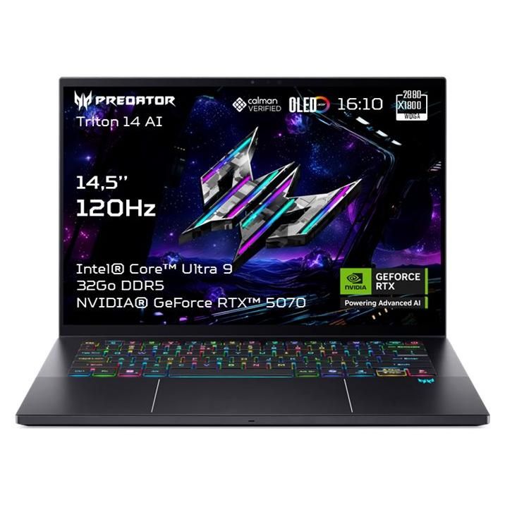 Acer Predator Triton 14 AI - 14.5" Core i9, 32GB RAM, 1TB SSD, RTX 5070