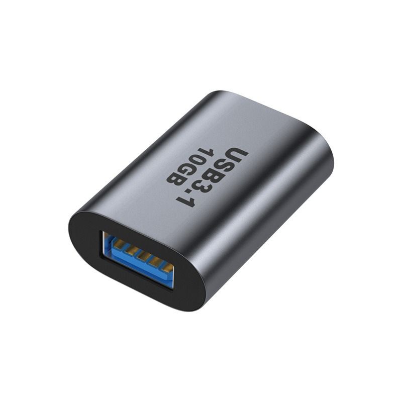 USB Female to Type-C Female Adapter - High-Speed 10 Gbps Converter