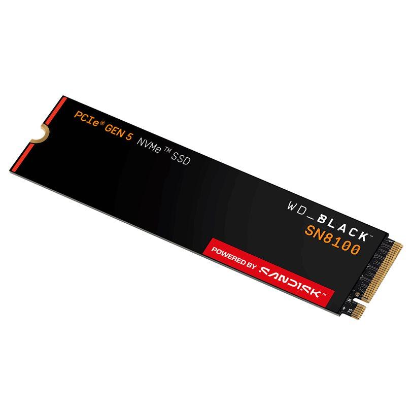Sandisk WD Black SN8100 - 8TB Encrypted SSD - Internal - M.2 2280 - PCI Express 5.0 x4 (NVMe) - TCG Opal Encryption 2.02