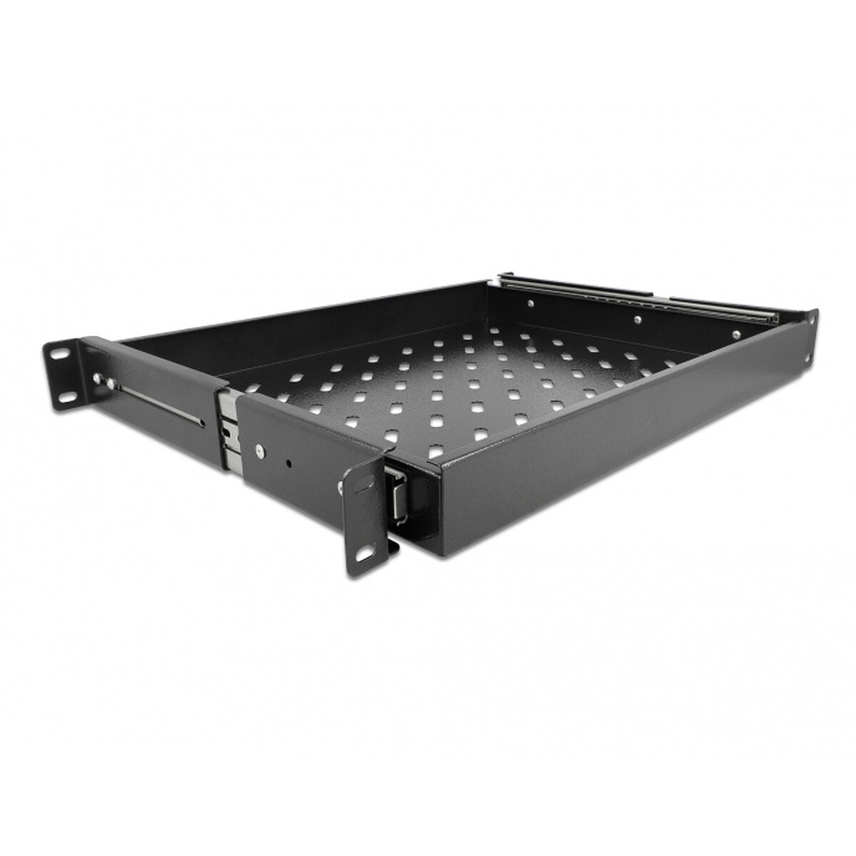 DeLock Tiroir coulissant 19", 1U, Noir