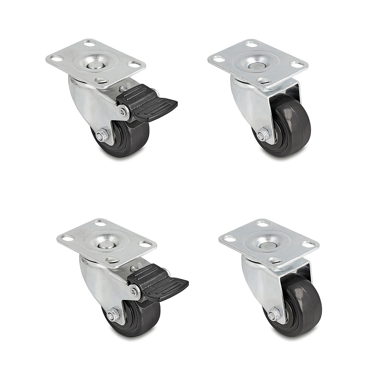 DeLock Set de 4 roulettes Ø 50 mm pour armoire réseau