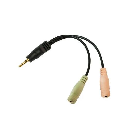 Logilink Audio Cable Adapter - CA0021 - 3.5mm Jack to 2 x 3.5mm Jacks - 0.15m Black