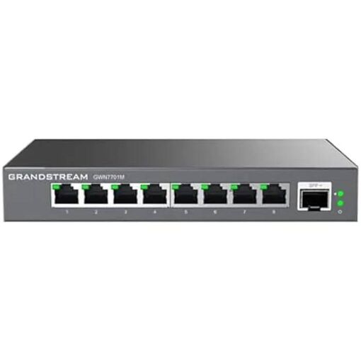 Switch no administrado Grandstream GWN7701M - 8 puertos 2,5GbE RJ45 con puerto SFP+