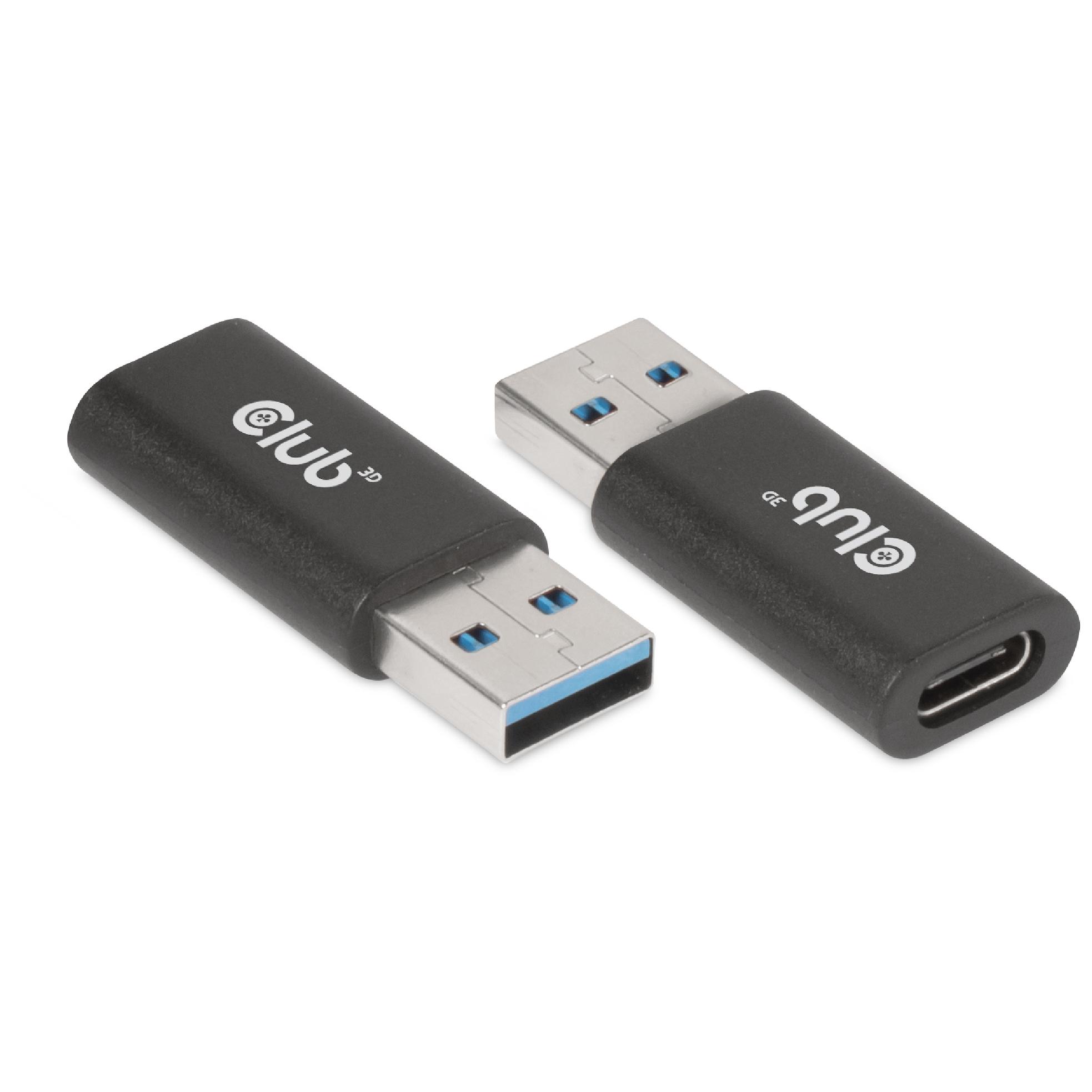 Club 3D USB-C to USB A Cable - Black