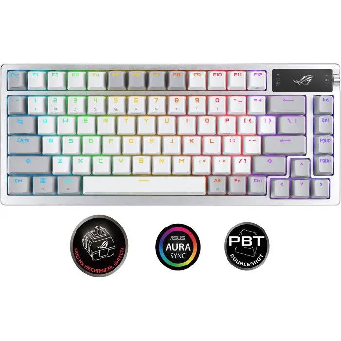 Clavier mécanique sans fil ASUS ROG AZOTH - Blanc