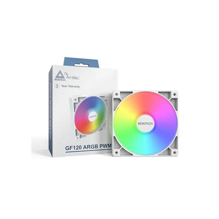 Ventilador Montech GF120 ARGB Blanco