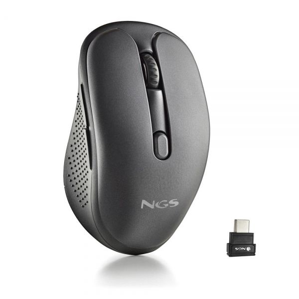 NGS Technology Wireless Mouse - Rechargeable - 5 Buttons - Multimode Connection - Silent