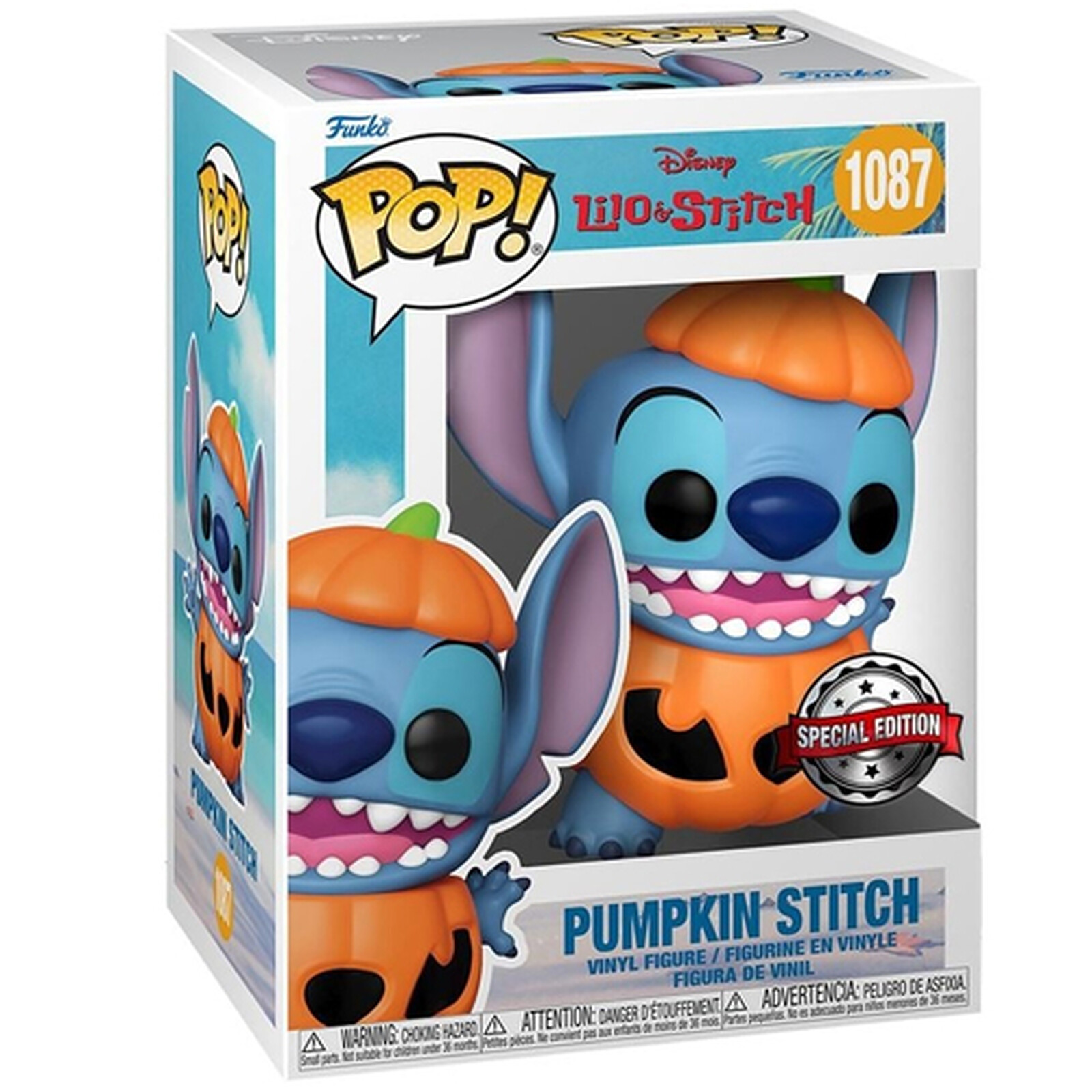 Figurine Funko Pop ! Lilo et Stitch en costume citrouille