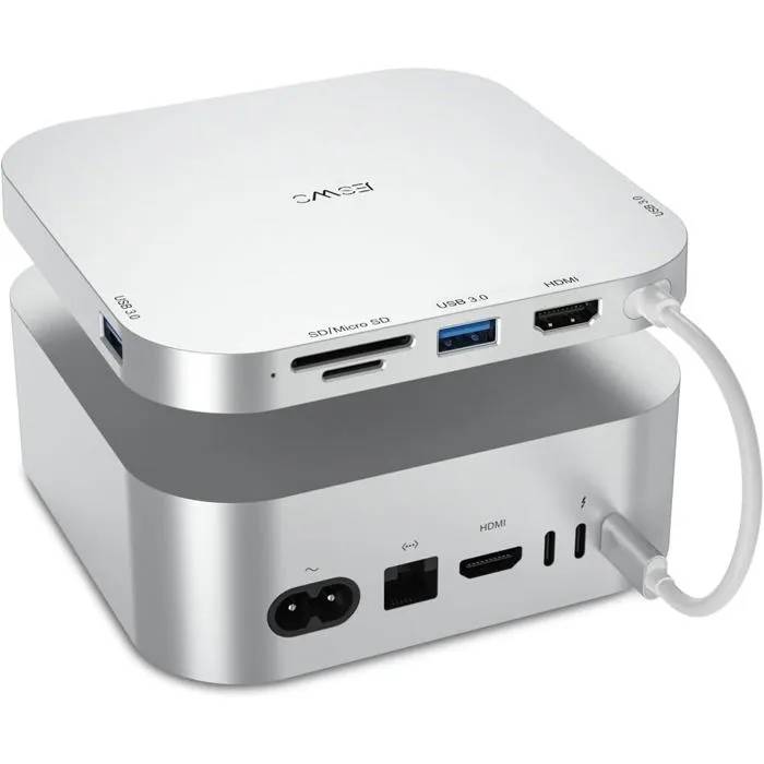 UNDERSCORE Multi-Function USB Hub - Mac Mini M4 - HDMI 4K@60Hz - 3x USB 3.0 Ports - SD/TF Card Readers