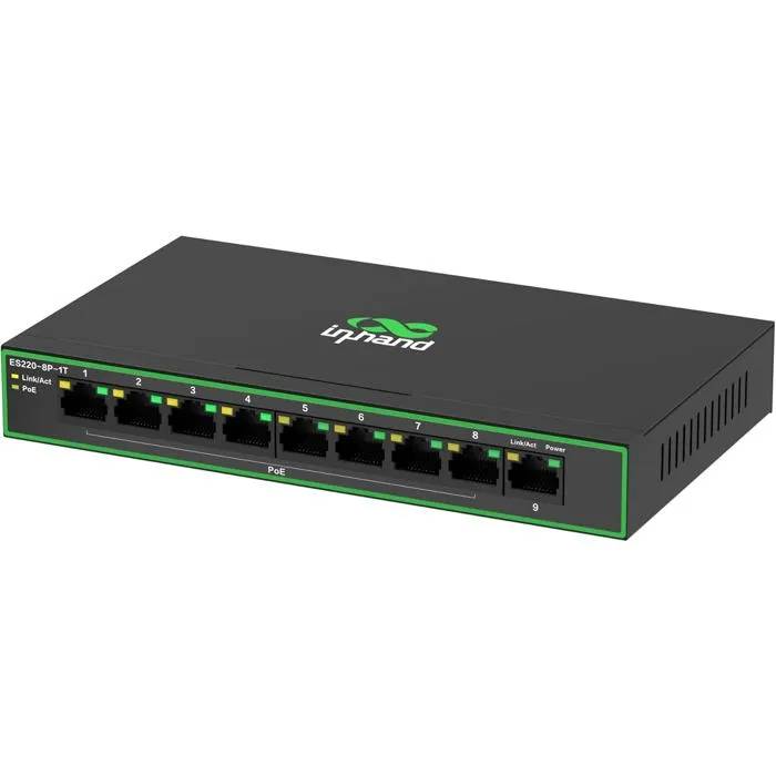 UNDERSCORE Gigabit Network Switch 9-Port, 8 PoE+ Ports 120W, Plug & Play, Metal Chassis