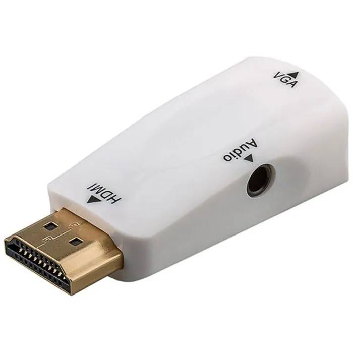 Adaptador de audio y video StarTech.com HDMI a VGA (D-Sub), blanco