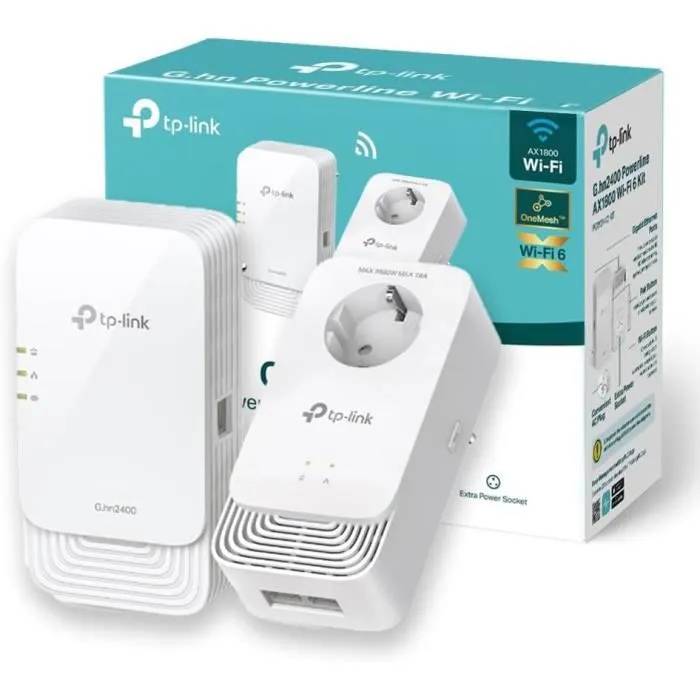 TP-Link WiFi 6 Powerline Adapter Kit PGW2440