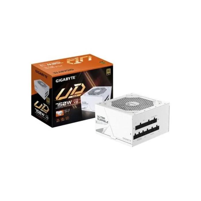 Alimentation Gigabyte 750W 80 PLUS Gold UD750GM PG5 V2 ICE Modulaire ATX 3.1 Blanche