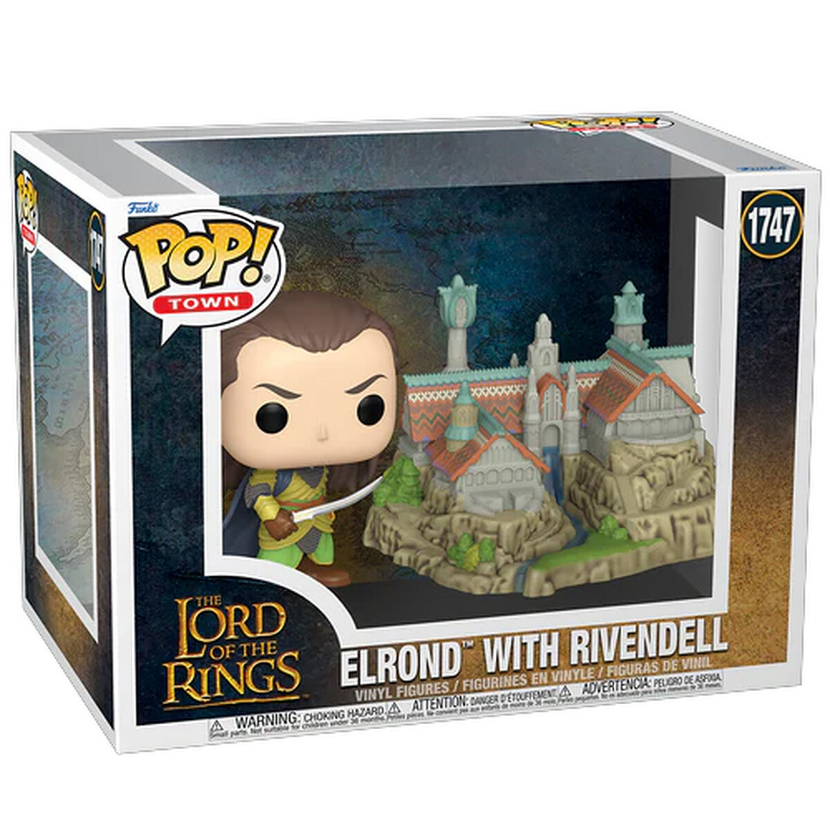 Funko Pop! Town Seigneur des Anneaux Elrond & Rivendell