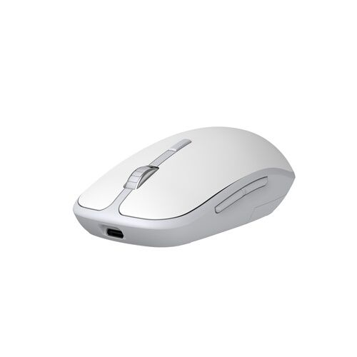 Souris Accsup rechargeable sans fils blanche bicolore - 2.4G & Bluetooth