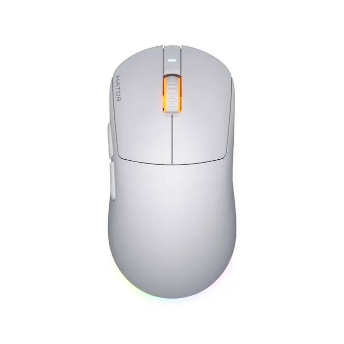 Souris de jeu sans fil HATOR Quasar 3 - Blanc - Autonomie 100h - Modèle HTM731