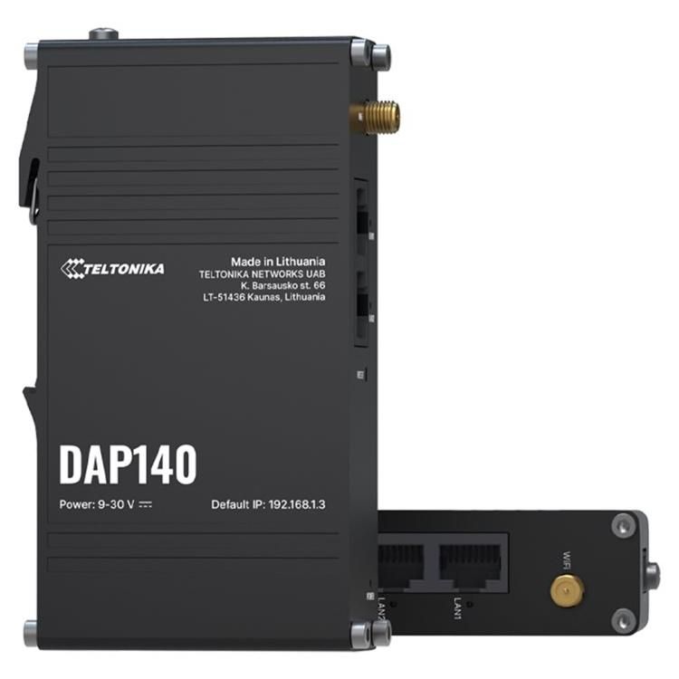 Teltonika DAP140 - Industrial Wireless Access Point - 100Mb LAN, PPP, Wi-Fi - Wall/DIN Rail Mountable