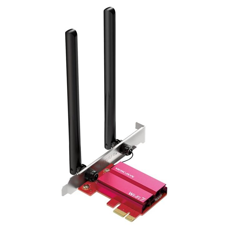 Mercusys MA37BE V1 - Network Adapter - PCIe - Wi-Fi 5, Wi-Fi 6, Wi-Fi 7, Bluetooth