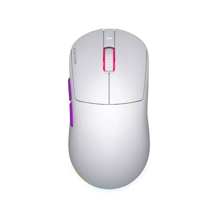 Souris de jeu sans fil HATOR Quasar 3 ULTRA 8K - Blanche - RF - 65g