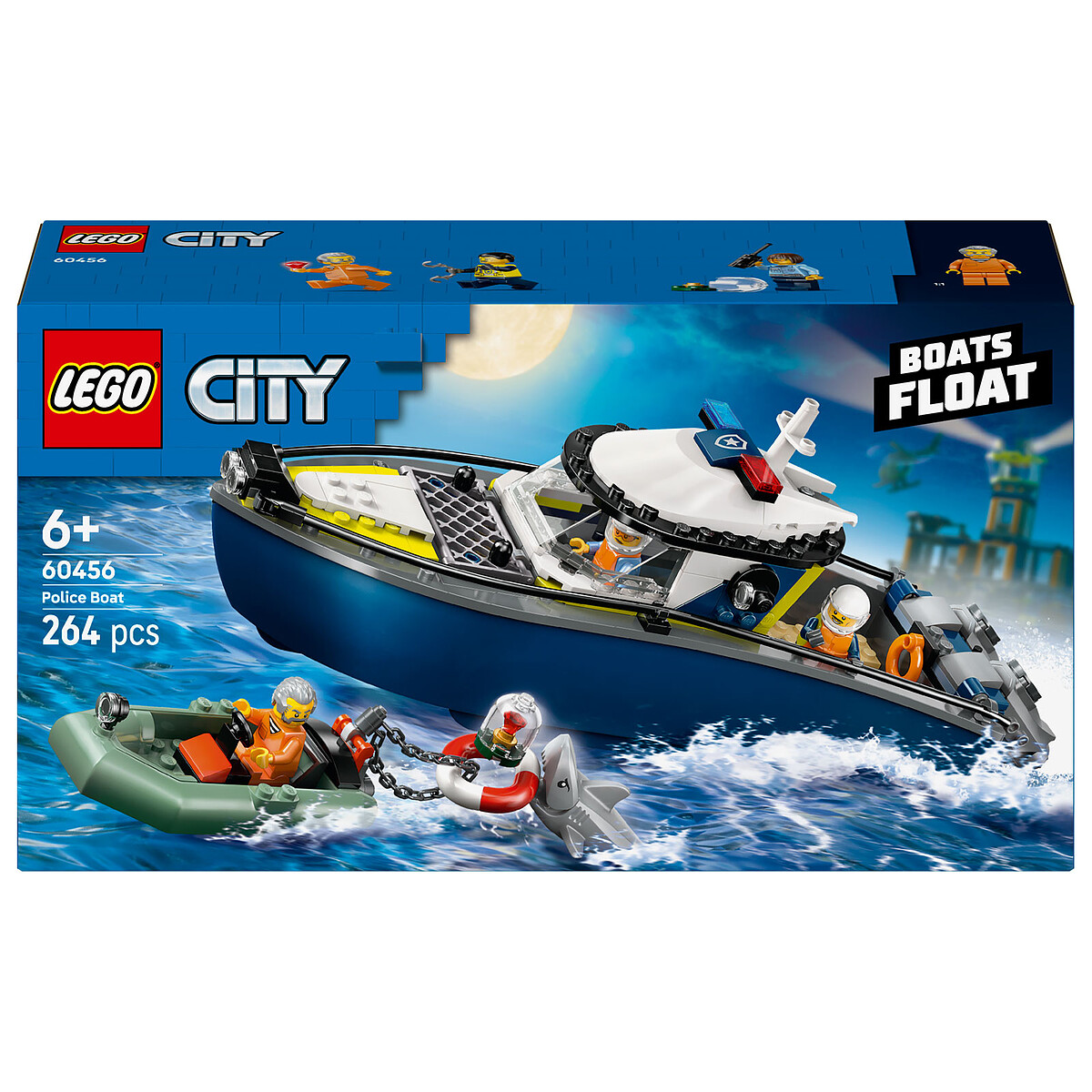 LEGO City 60456 La Course-Poursuite en Bateau de Police