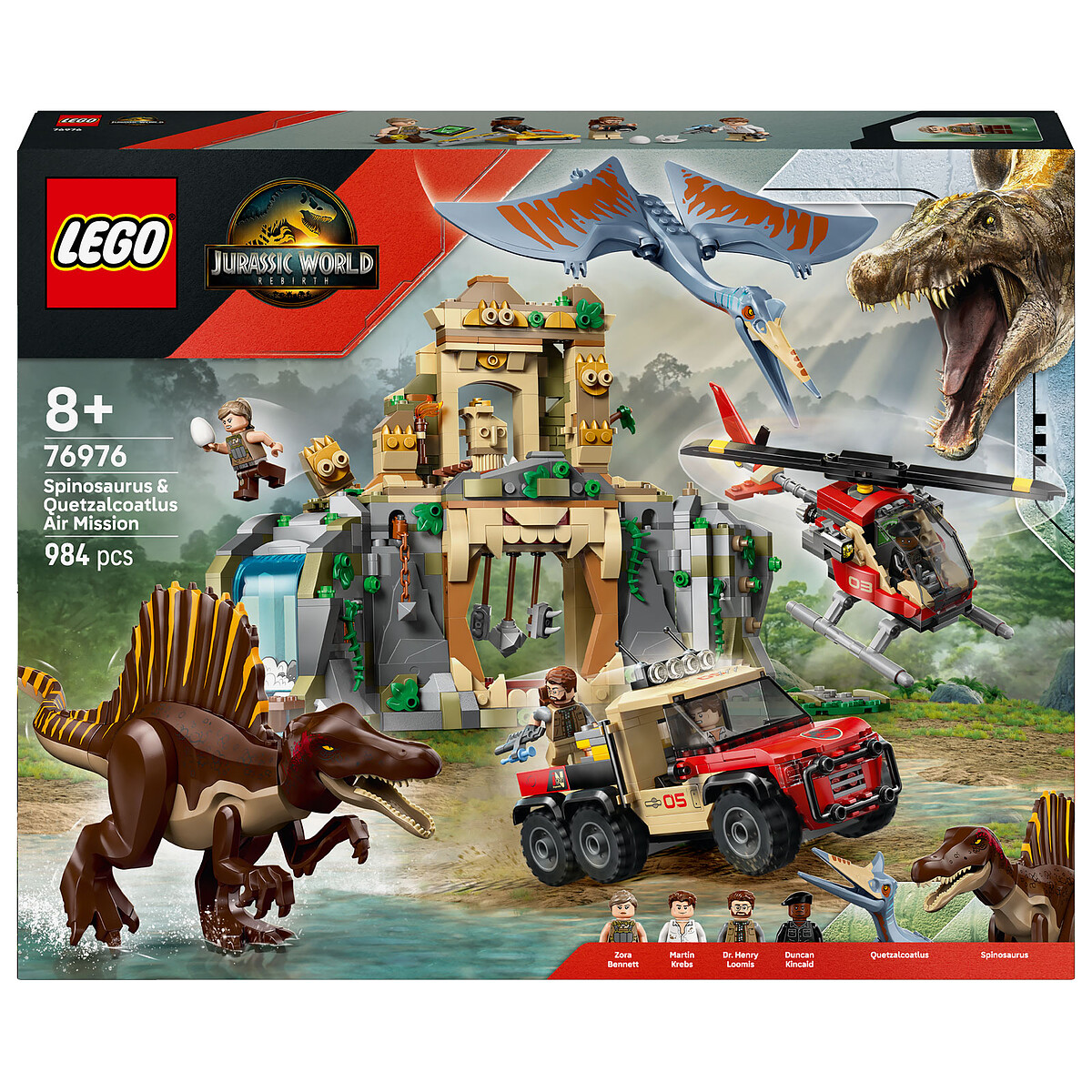 LEGO Jurassic World 76976 Mission Aérienne avec le Spinosaure et le Quetzalcoatlus