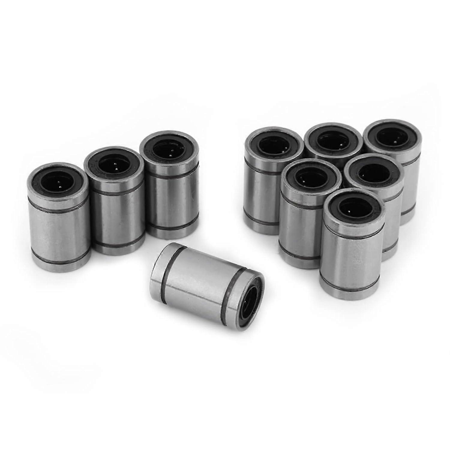 Linear Ball Bearing LM8UU, 8mm, 10 Pieces, Double Seal for Rod, 3D Printer, CNC Parts