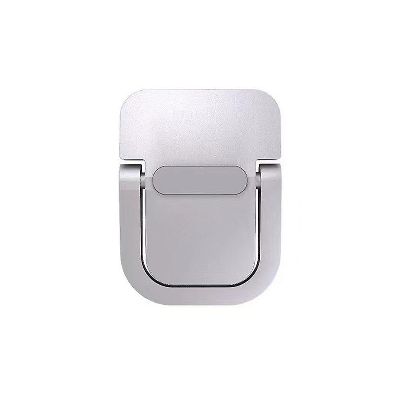 Zhouweishop Laptop Stand, 2-Piece, Foldable, Adhesive, Ergonomic and Invisible, Compatible with Many Laptops (Silver)