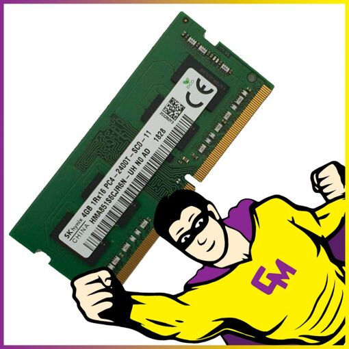 Memoria SODIMM DDR4 de Hynix de 4 GB (2400 MHz, CL17)