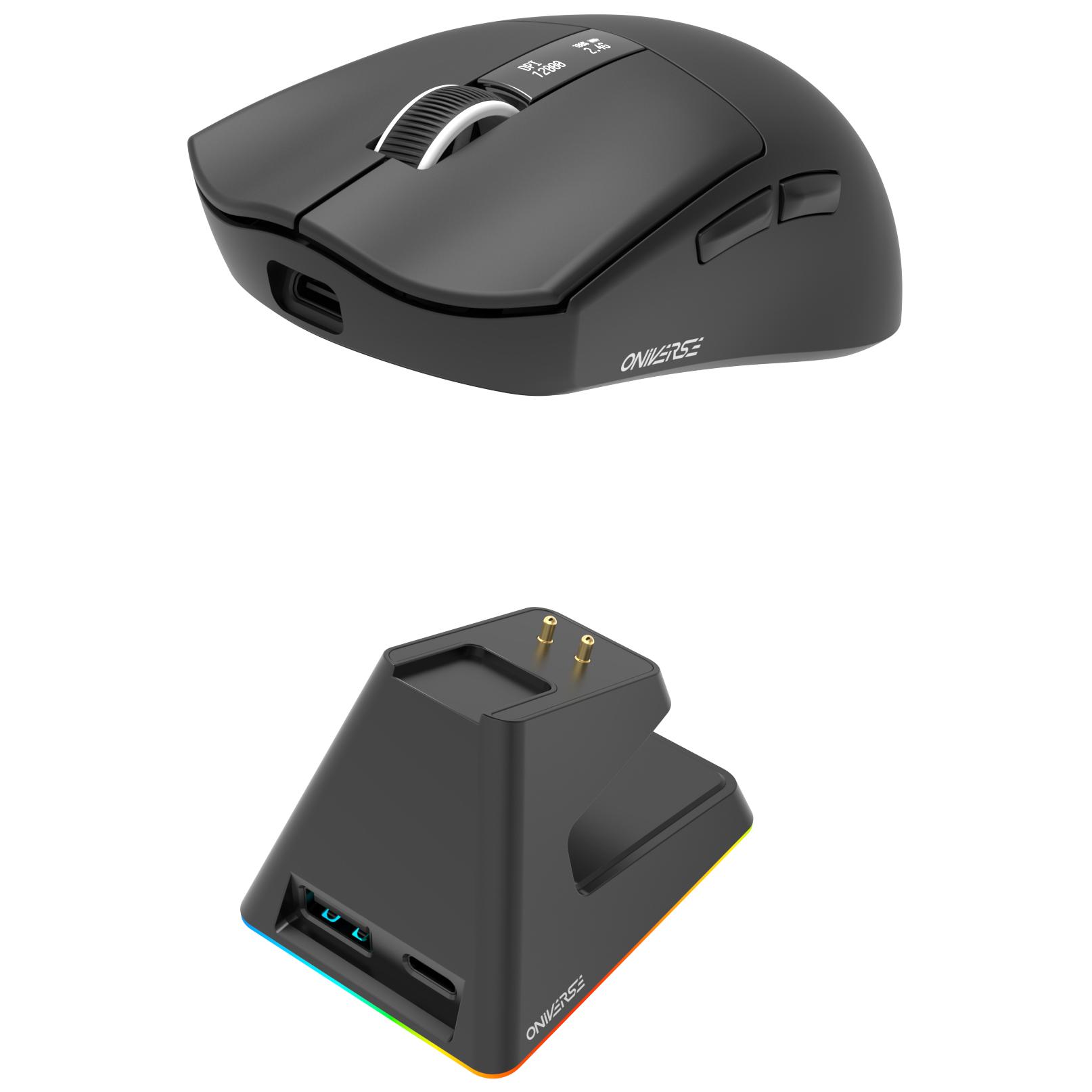 ONIVERSE Vanguard Wireless Gaming Mouse + Dock - Nocta Black (PC)