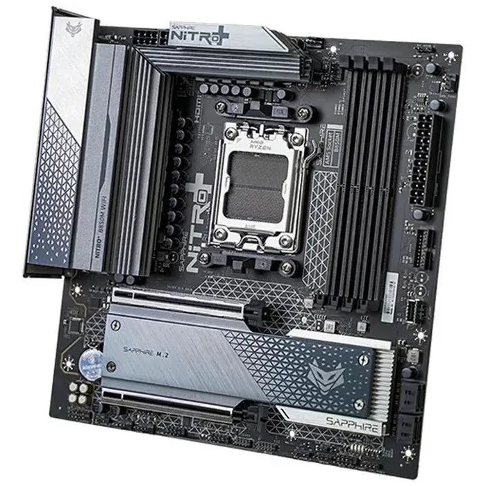 Tarjeta madre Sapphire Nitro+ B850M WIFI Micro-ATX AMD AM5 WiFi 6 Bluetooth 5.3