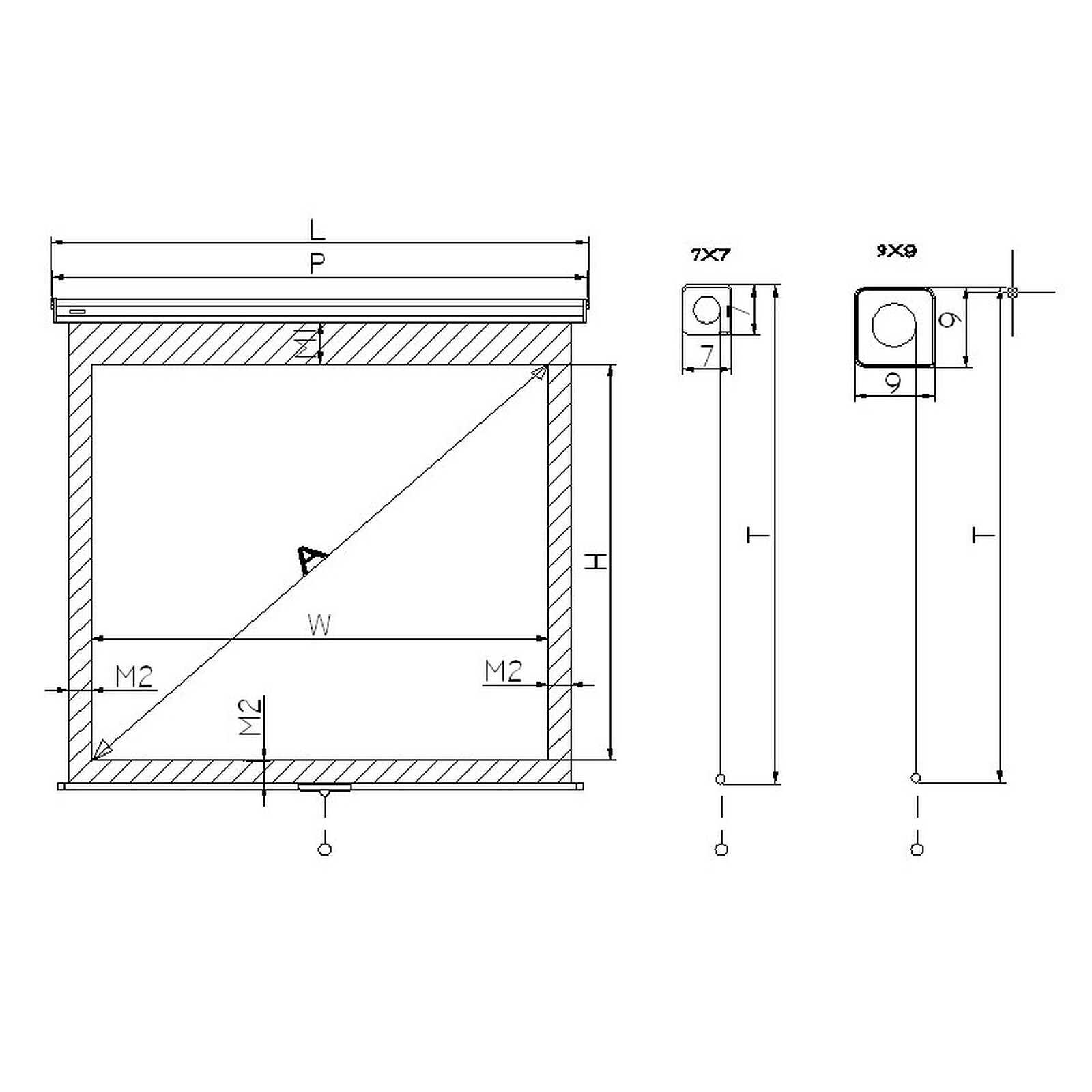 Pantalla enrollable INOVU PMW220