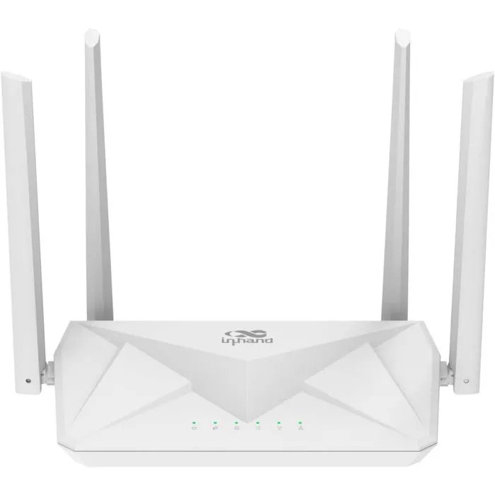 InHand Networks AX3000 Wi-Fi 6 Router, 3000 Mbps, Dual Band, 4 Gigabit Ports, WPA3 Security