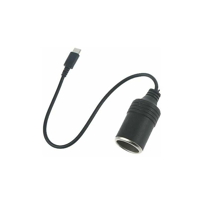 Zhouweishop USB-C to Cigarette Lighter Adapter (12V, Female)