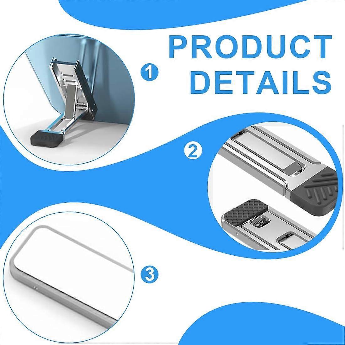 Support pour ordinateur portable en métal Zhouweishop, compatible avec la plupart des ordinateurs portables et claviers