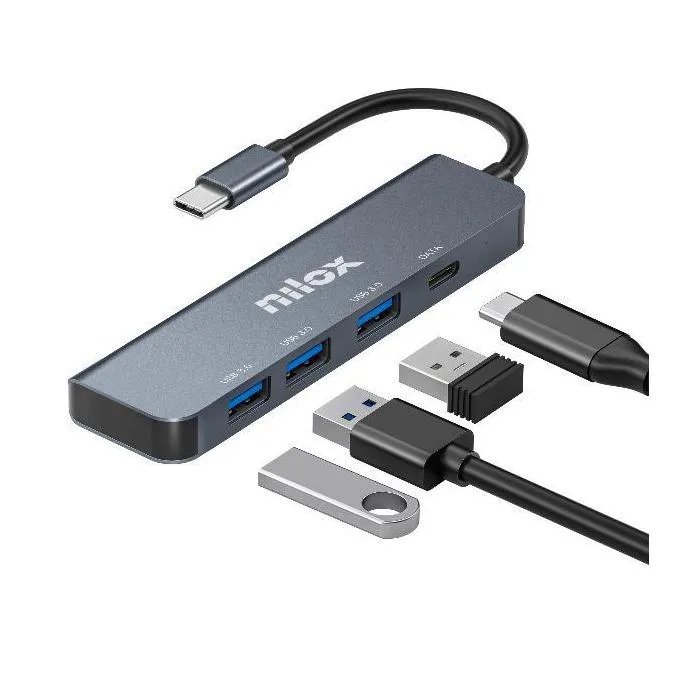 Nilox 3-Port USB C Hub (1x USBC)
