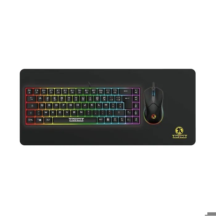 AKUMA SENTAI C05 Gaming Combo - Compact Keyboard - Mouse - XXL Mat - Wired