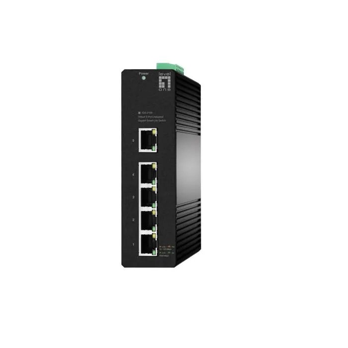 LevelOne Hilbert Industrial Switch - 5-Port Gigabit Smart Lite