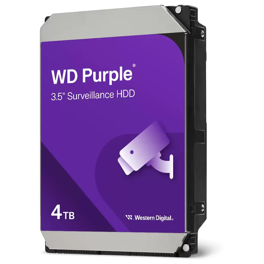 Western Digital Purple 4TB HDD, 5400 RPM, 128MB Cache, 3.5" SATA III