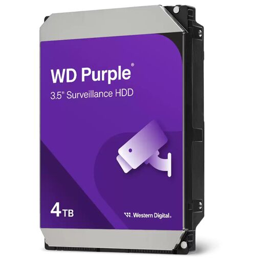 Disque dur Western Digital Purple 4 To, 5400 tr/min, 128 Mo de cache, 3,5"" SATA III
