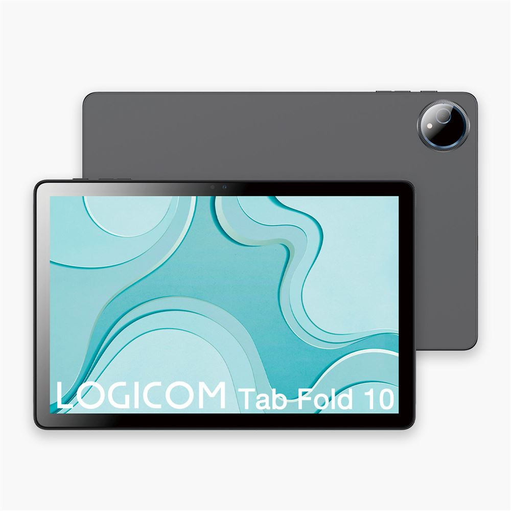 Tablet Logicom Fold 10, 10.1 pulgadas, 128 GB, Gris + Estuche Folio