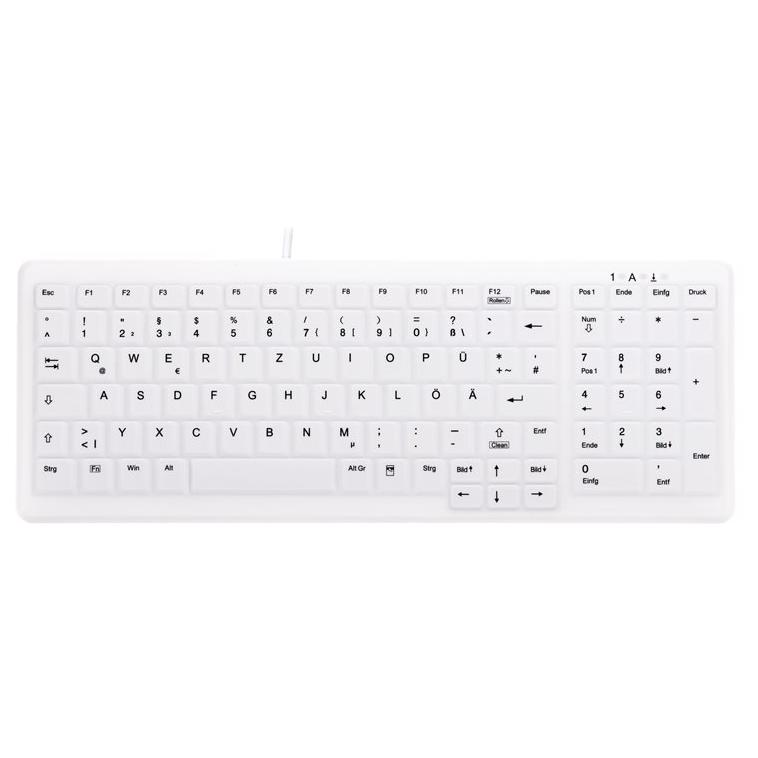 Teclado Contour Diseño Médico Key - ClassicClean AK-C7000 - Blanco