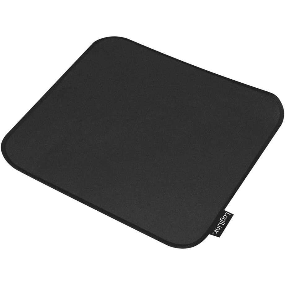LogiLink Gaming Mouse Pad, Sewn Edges, Size M, Black