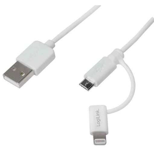 LogiLink Synchronization and Charging Cable, 1m, White